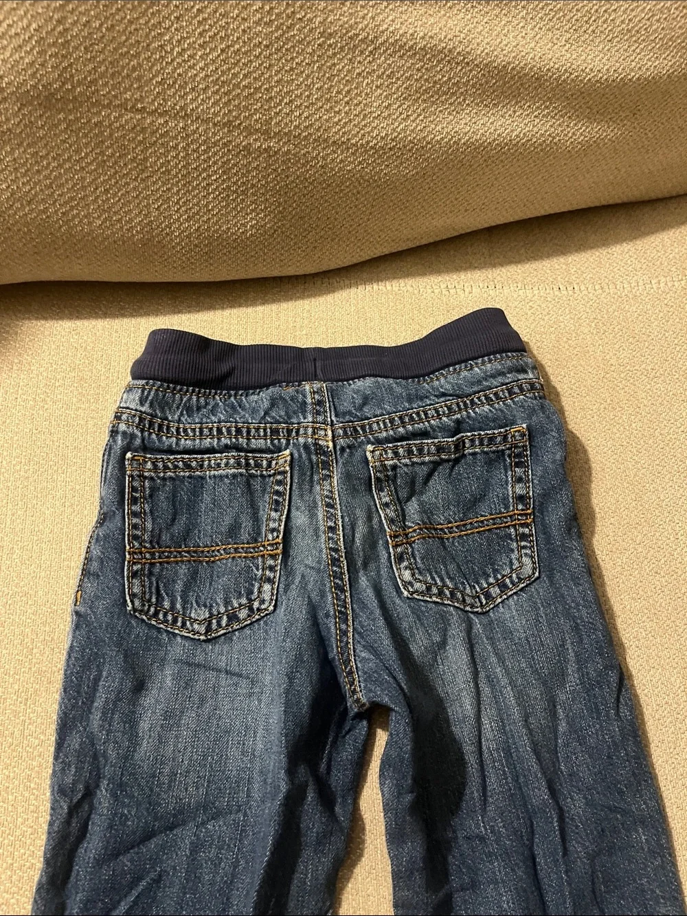 💙5 for $10💙 Carter's Dark Blue Straight-Leg Jeans with Elastic Waist 4t